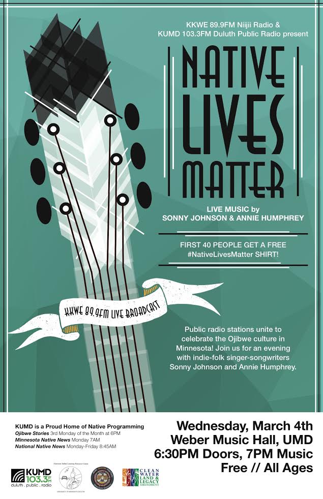 Native Lives Matter; March 4, 2015 at 6:30pm; Weber Music Hall